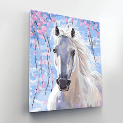 White Horse Paint By Numbers Painting Kit