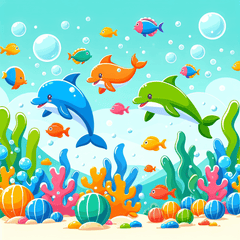 Joyful Ocean Life - DIY Painting By Numbers Kit
