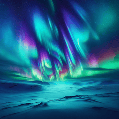 Under the Northern Lights - DIY Painting By Numbers Kit