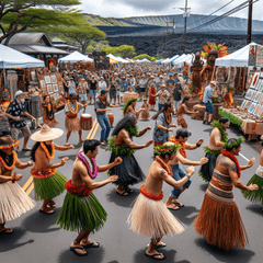 Pahoa Lava Fest - Hawaii - DIY Painting By Numbers Kit