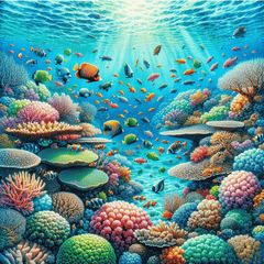 Coral Reef Odyssey - DIY Painting By Numbers Kit