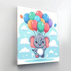 Flying Elephant - DIY Painting By Numbers Kit