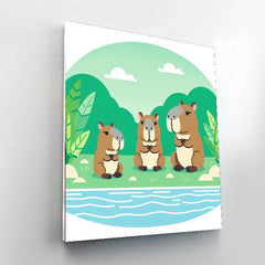 Curious Capybaras - DIY Painting By Numbers Kit