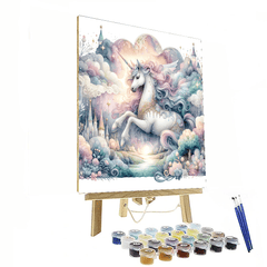Magical Unicorn Fantasy Painting - DIY Painting By Numbers Kit