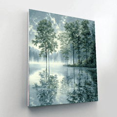 Kinkade Inspired Mystic Reflections - DIY Painting By Numbers Kit