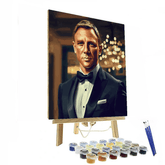 Daniel Craig: The Suave Elegance of James Bond - DIY Painting By Numbers Kit