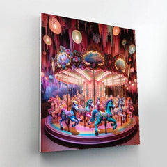 Enchanted Carousel Ride - DIY Painting By Numbers Kit