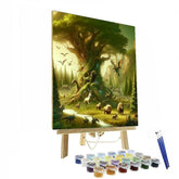 Celtic Woodland Spirits - DIY Painting By Numbers Kit