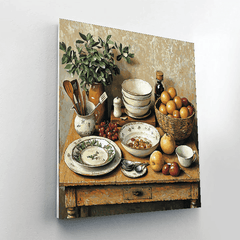 Morandi Inspired Culinary Delights - DIY Painting By Numbers Kit