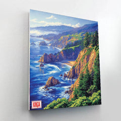 Big Sur - California, USA - DIY Painting By Numbers Kit