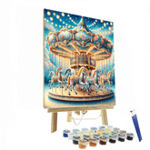 Charming Vintage Carousel - DIY Painting By Numbers Kit