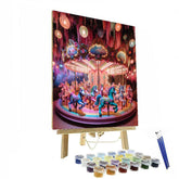 Enchanted Carousel Ride - DIY Painting By Numbers Kit