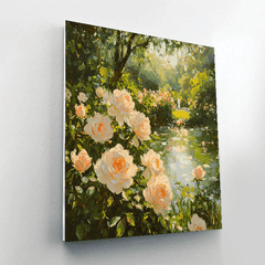 Claude Monet Inspired Monet's Rose Garden - DIY Painting By Numbers Kit