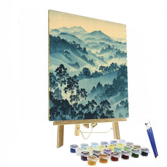 Utagawa Hiroshige Inspired Mystic Fog - DIY Painting By Numbers Kit