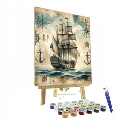 Vintage Nautical Odyssey - DIY Painting By Numbers Kit
