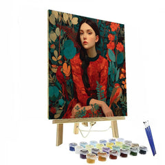 Frida Kahlo Inspired Self Portrait Garden - DIY Painting By Numbers Kit