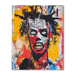 Jean-Michel Basquiat Inspired Street Art Portrait - DIY Painting By Numbers Kit