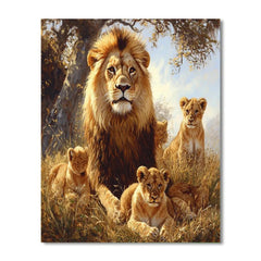 Edwin Landseer Inspired Majestic Lions - DIY Painting By Numbers Kit