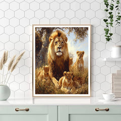 Edwin Landseer Inspired Majestic Lions - DIY Painting By Numbers Kit