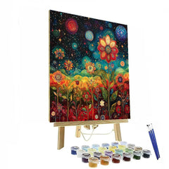 Frida Kahlo Inspired Cosmic Flora Symphony - DIY Painting By Numbers Kit