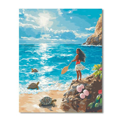 Moana Coastal Quest - DIY Painting By Numbers Kit