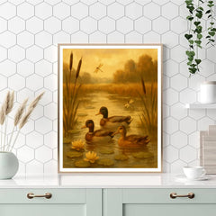 Pond Duckside Afternoon - DIY Painting By Numbers Kit