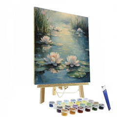 Claude Monet Inspired Misty Waterlilies Reflection - DIY Painting By Numbers Kit