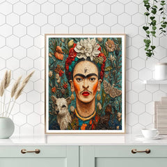 Kahlo Inspired Self Reflection - DIY Painting By Numbers Kit
