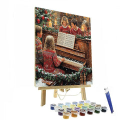 Garlands Around the Piano - DIY Painting By Numbers Kit