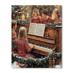 Garlands Around the Piano - DIY Painting By Numbers Kit