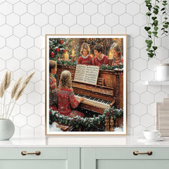 Garlands Around the Piano - DIY Painting By Numbers Kit