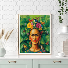 Frida Kahlo Inspired Flower Crown Forest Spirit - DIY Painting By Numbers Kit