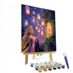 Rapunzel's Tower Lantern Surprise Disney Inspired - DIY Painting By Numbers Kit