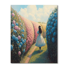 Alice Curious Garden Maze Path - Disney Inspired - DIY Painting By Numbers Kit