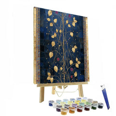 Gustav Klimt Inspired Celestial Vine Tapestry - DIY Painting By Numbers Kit