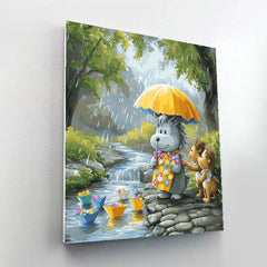 Eeyore Rainy Cheer Disney - DIY Painting By Numbers Kit