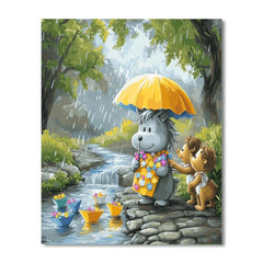 Eeyore Rainy Cheer Disney - DIY Painting By Numbers Kit