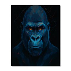 Velvet Thunder Gorilla Portrait - DIY Painting By Numbers Kit