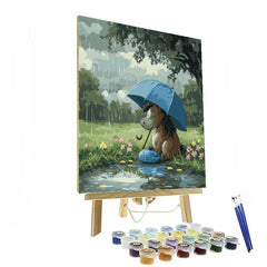Eeyore Rainy Meadow Umbrella Rest Disney Inspired - DIY Painting By Numbers Kit