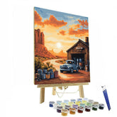 Mater Desert Garage Tune Up Disney Inspired - DIY Painting By Numbers Kit