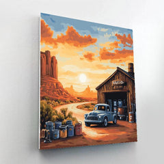 Mater Desert Garage Tune Up Disney Inspired - DIY Painting By Numbers Kit