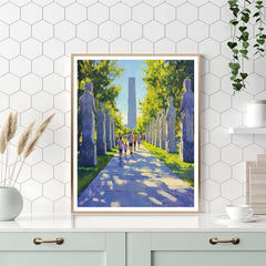 Vigeland Sculpture Park Avenue in Oslo Norway - DIY Painting By Numbers Kit