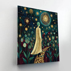 Gustav Klimt Inspired Golden Star Garden - DIY Painting By Numbers Kit