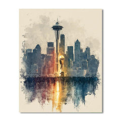 Seattle Fifa 2026 Rainlight - DIY Painting By Numbers Kit