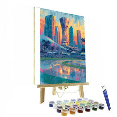 Miami Fifa 2026 Reflection - DIY Painting By Numbers Kit