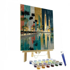 Miami Fifa 2026 Reflection - DIY Painting By Numbers Kit