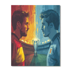 Fifa 2026 Spain vs Uruguay - DIY Painting By Numbers Kit