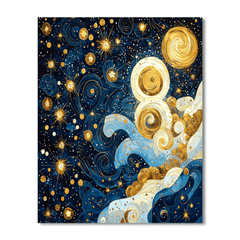 Gustav Klimt Inspired Celestial Beauty - DIY Painting By Numbers Kit