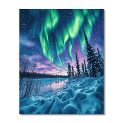 Northern Lights - Lapland - DIY Painting By Numbers Kit
