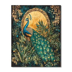 Gustav Klimt Inspired Elegant Peacock Paradise - DIY Painting By Numbers Kit